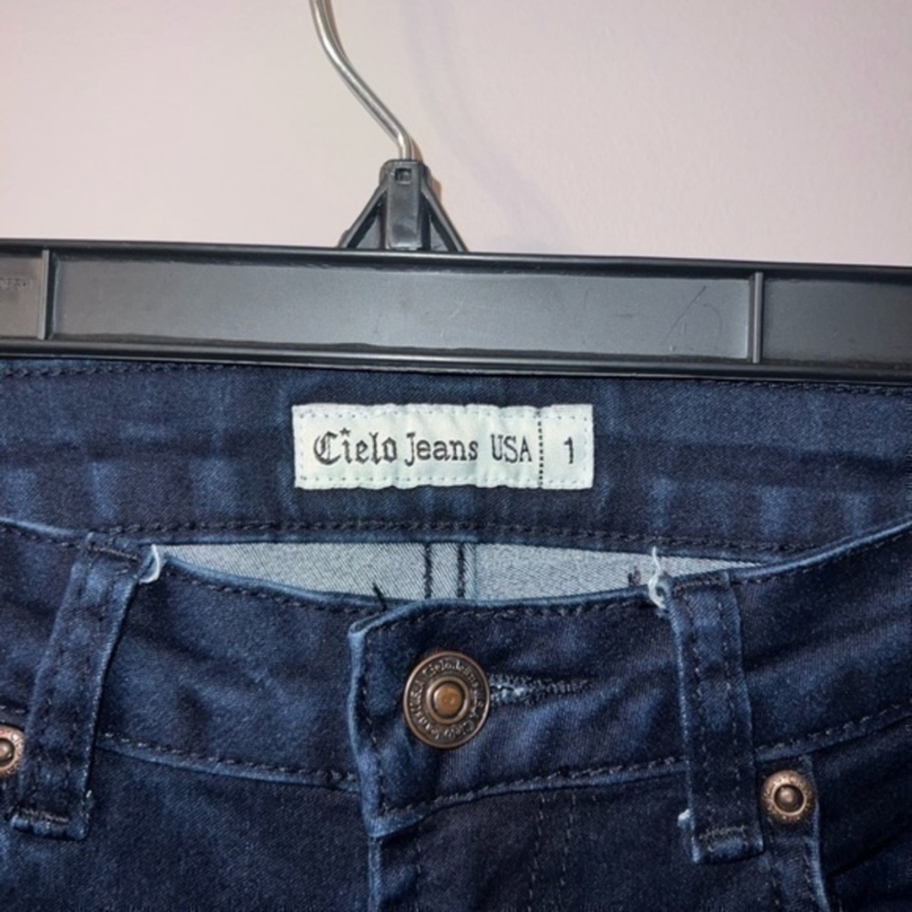 Cielo jeans USA 1 navy blue stretchy skinny W25 - Picture 2 of 7